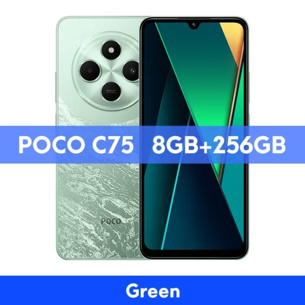 POCO C75 Global Version Smartphone NDavid 128 Go 256 Go 6.88 "Dot DstressDisplay Helio G81-Ultra 50MP Camera Massive 5160mAh Battery – Image 8