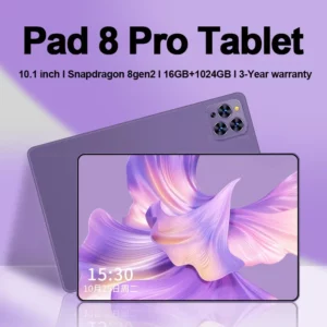 Tablette Pad 8 Pro originale, 10.1 pouces, Android 13, Snapdragon 8gen2, Global, 16 go + 1024 go, 10000mah, 5G, double SIM, WIFI, HD, plein écran