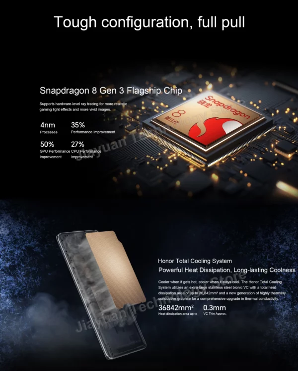 Honor-Smartphone 300 Ultra 5G GMS, téléphone portable, écran 6.78 "120Hz, Snapdragon 8, caméra Isabel 3, batterie 50MP, 5300mAh, original – Image 25
