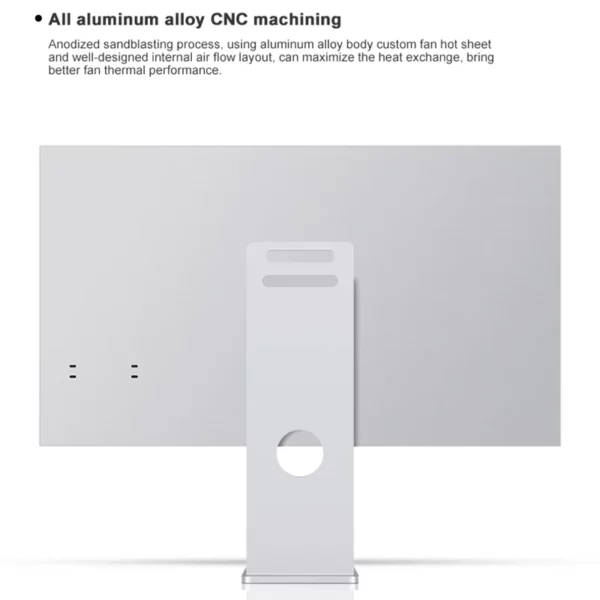 Moniteur d'ordinateur en aluminium CNC NANO-Ips, 40 pouces, 5K WLED, résolution 5120x2160, HDR10, 60Hz, type-c, 100W, Thunderbolt pour Mac Kuycon P40U – Image 3