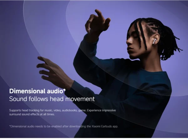 Xiaomi Redmi buds 6 pro écouteur suppression active du bruit audio dimensionnel intégré audio haute résolution casque sans fil 55dB – Image 13