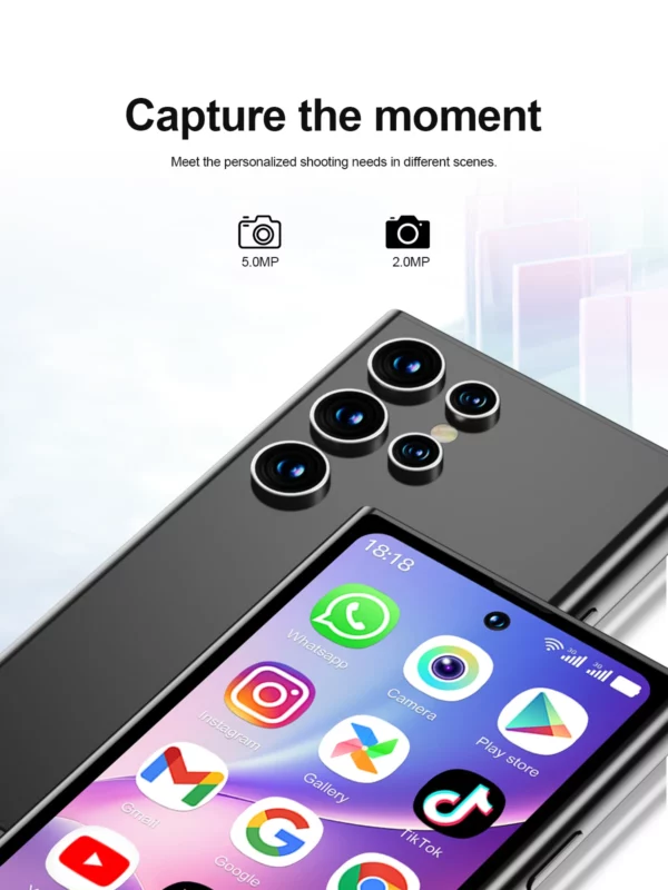SERVO S27 Mini réseau 3G petit Smartphone 4.0 pouces affichage 2GB RAM 16GB ROM double SIM reconnaissance faciale Android petits téléphones intelligents – Image 17