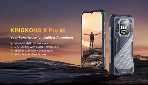 [Première mondiale] CUBOT KINGKONG X PRO, Smartphone 5G, Dimensity 8200, 4 nm, 3,1 GHz, 144 Hz Écran 6,72", Batterie 10200mAh, 24 Go de RAM (12 + 12 Go étendus), 256 Go de ROM, Appareil photo 100 MP, telephone portable – Image 12