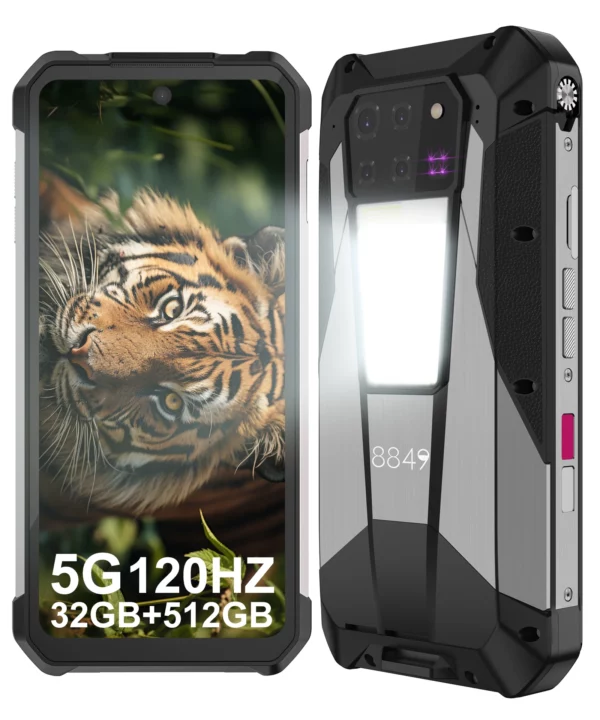 Unihertz-Smartphone Précieux 3 Pro 8849 avec Projecteur, Téléphone Android 14 5G, 32 Go, 512 Go, Appareil Photo 200MP, Dimrespondante 8200, IP68, Bluetooth 5.3 – Image 8