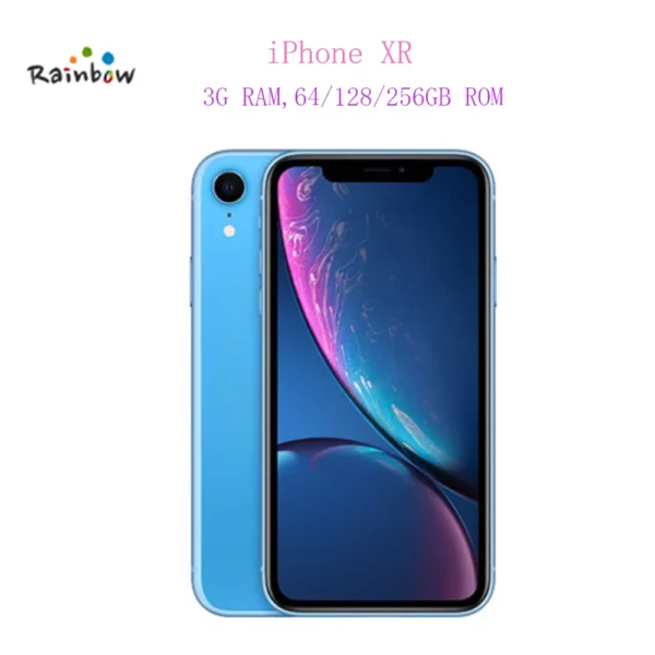 Apple-Smartphone iPhone Poly 6.1 ", Liquid Retina, écran entièrement LCD, 4G Lte, débloqué, original – Image 4