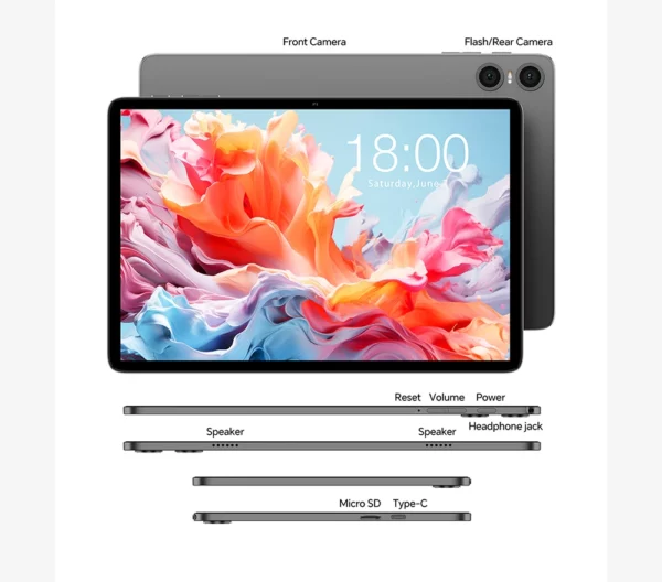 Teclast tablette P30T étui Android 15 10.1 "IPS Max 12GB RAM 128GB ROM T606 8 cœurs P30TCase/clavier/souris/stylet/casque/support – Image 28