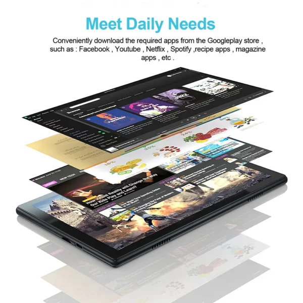 Tablette PC Android 11, écran HD 10.1 pouces, Google, 4 Go + 64 Go, 5000 mAh ,3G, Touriste, EpiWiFi, Version globale, Original Pad, 2025 – Image 19