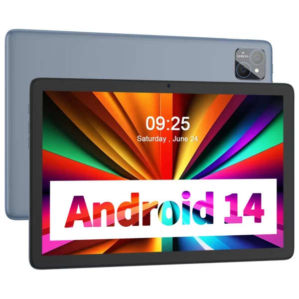 Tablette PRITOM TAB11 Android 14, 10 pouces, Octa-Core, 5G WiFi6, 128 Go, 8000 mAh, écran HD IPS, double caméra, Bluetooth, FM, TYPE C