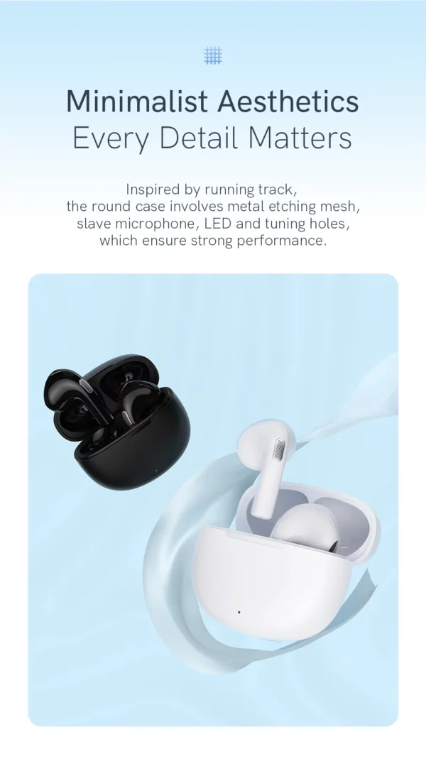 QCY-Écouteurs sans fil Bluetooth 5.3 TWS T20, oreillettes à faible latence de 68ms, 13mm, casque HIFI, 4 micros, appel ENC HD, nouveau – Image 12
