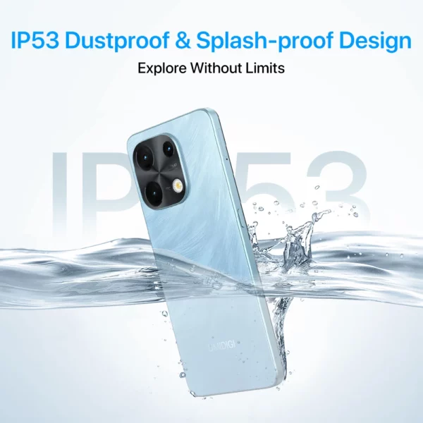[Nouveau] UMIDIGI Note 100 Android 14 Smartphone 6.8 "HD + 120Hz 50MP caméra 8GB 256GB/6GB 128GB 20W 5000mAh double SIM NFC – Image 4