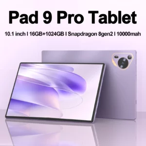 Tablette Pad 9 Pro avec écran HD, Android 13, 10.1 pouces, 16 Go + 1024 Go, Snapdragon 8Gen2, Xioami Global, 10000mAh, 5G, Touriste, EpiWIFI, Original