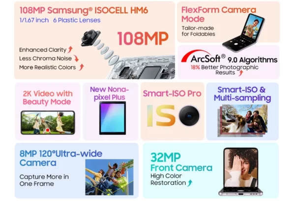 Blackview HERO 10-Smartphone avec Écran Pliant AMOLED de 6.9 Pouces, 12 Go de RAM et 256 Go de ROM, Caméra MTK 108MP, Helio G99, Première Mondiale – Image 33