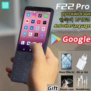 Nouveau Qin F22 Pro écran tactile intelligent téléphone Wifi 5G + 3.5 pouces 4GB 64GB ajouter Google Store Android QinGlobal Version téléphone portable