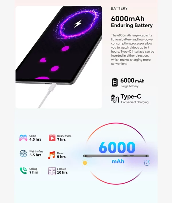 Teclast tablette P30T étui Android 15 10.1 "IPS Max 12GB RAM 128GB ROM T606 8 cœurs P30TCase/clavier/souris/stylet/casque/support – Image 25