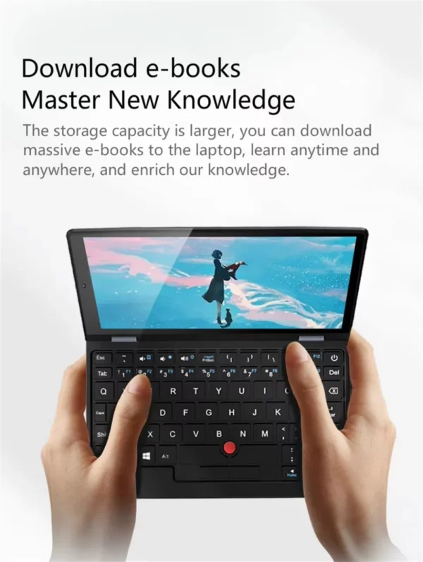 2025 Mini ordinateur Portable Micro ordinateur 7 pouces écran tactile Intel N100 16GB + 512GB IPS Netbook Win 11 Pro PC 2.0MP CAM – Image 16