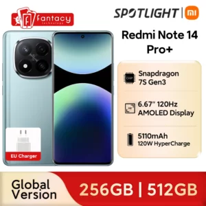 Premiere mondial Xiaomi Redmi Note 14 Pro Plus 5G Version mondiale Smartphone 256GB 512GB Snapdragon 7s Gen 3 200MP caméra 5110mAh