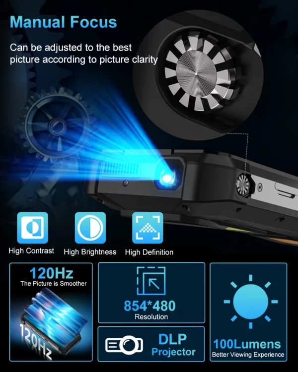 Unihertz tank 3s 8849 smartphone alimenté avec projecteur 24GB 256GB Dimension 8200 téléphone portable 15600mAh 66W chargeur 64MP 5G téléphone – Image 19