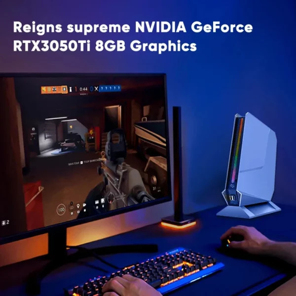 Topton Mini PC de jeu Intel i9 13900H 12900H i7 13800H 12700H Nvidia RTX4060 3050 8G Mini ordinateur de bureau Win11 Pro WiFi6 – Image 3
