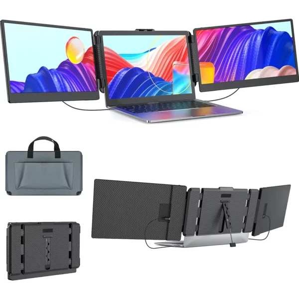 Moniteur d'ordinateur portable 14 pouces, 1920x1080, 16:9 IPS, pour touristes, extension d'écran, type-c, pour Macbook, Switch, téléphone – Image 8
