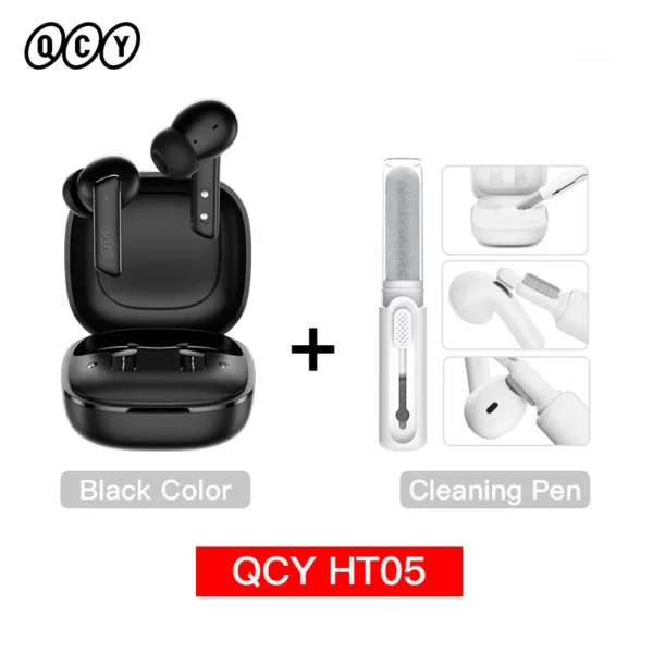 QCY HT05 ANC écouteur sans fil 40dB antibruit Bluetooth 5.2 casque 6 micro ENC HD appel TWS écouteurs Mode transparence – Image 14