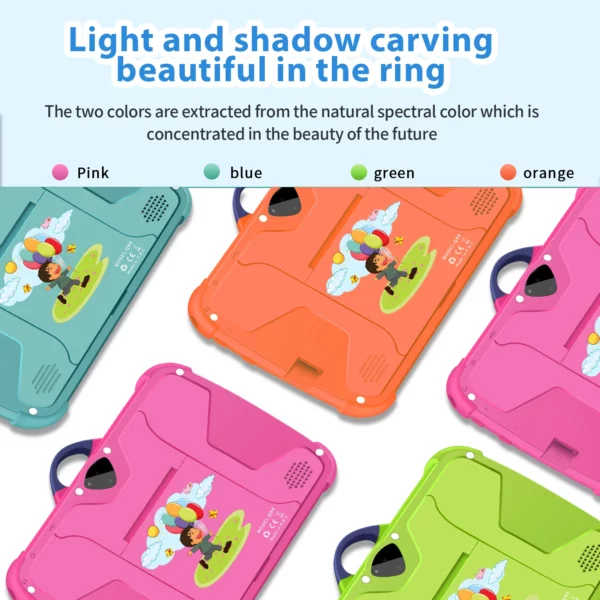 Nouveau modèle de dessin animé enfants tablette 7 pouces Quad Core 4GB RAM 64GB ROM Android apprentissage jeux éducatifs tablettes cadeaux pour enfants – Image 6