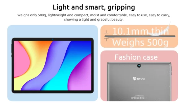BMAX-Tablette pour enfants I9 Plus, Android 15, GPU G522EE, 8 Go de RAM, 64 Go, Dean, Allwinner, RK3562, 10.1 pouces, Façades Core Port, PC, WiFi 6 – Image 13