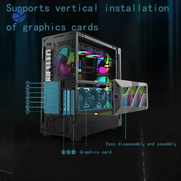 Ordinateur de bureau I9 14900k DDR5 32G 6800 2000GB 2 to SSD RTX4080 Super PC win11 PC de jeu ordinateur de bureau tour centrale jeu – Image 5