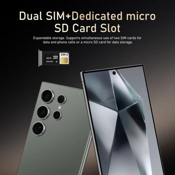 FUFFI-S25 Pro, téléphone intelligent Android, 6.8 pouces, 12GB RAM, 512GB ROM, double SIM, téléphone portable, Google Play Store, 24 + 48MP, 6000mAh, téléphones portables – Image 22