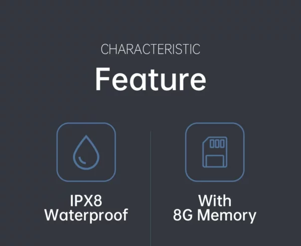Écouteurs sans fil Bluetooth à Conduction osseuse, écouteurs étanches IPX8 avec 32 go de RAM, Microphone de musique Mp3 pour shokz ouvert – Image 18