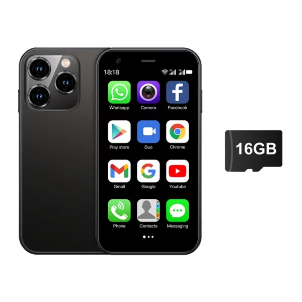 SERVO Mini Smartphone 3 "écran HD système Android 2GB RAM 16GB ROM Play Store 3G WCDMA cellulaire Super petits téléphones mobiles bon marché – Image 10