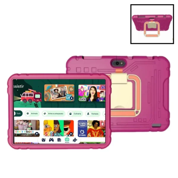 Tablette PC Android 13 pour enfants, 10.1 pouces, Allwinner A523, 8 cœurs, 4 go de RAM, 64 go de ROM, 1280x800 IPS, 6000mAh, cadeau, coque en silicone – Image 8