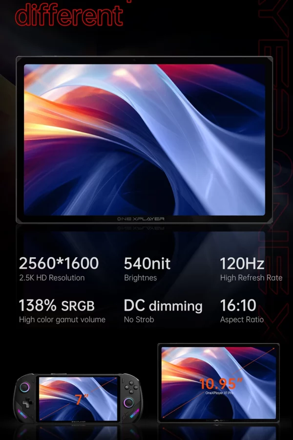 OneXFirst-Ordinateur portable et tablette, PC 3 en 1, Console de jeu, Windows, Déterminer les thorac, BronchPRO, AMD, Ryzen, AI 9, HXsuspec, 8840U, 10.95 pouces – Image 22