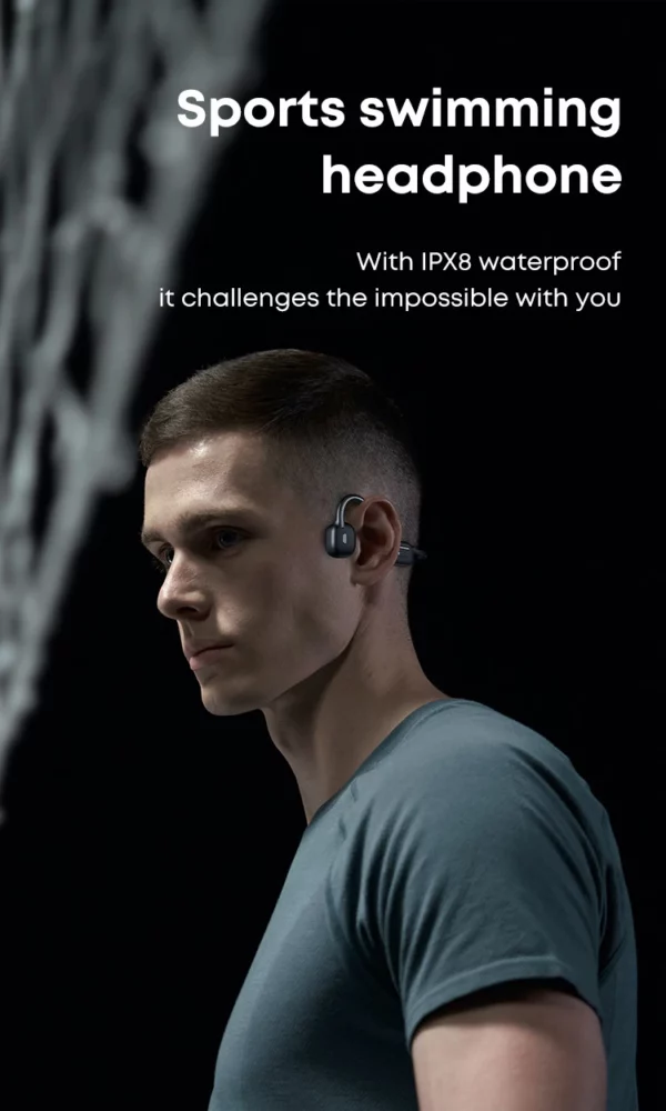Xiaomi Mijia – écouteurs à Conduction osseuse, Bluetooth, micro sans fil, étanche IP68, lecteur MP3, Hifi, pour natation, 32 go – Image 26