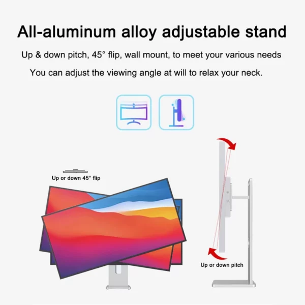 Moniteur LED UltraWide IPS de 34 Pouces, 5K 75Hz, WUHD 5120x2160, HDRfemelle, Bordure Étroite 4 Côtés, PIP,PBP,VESA,USB Type-C, Écran Mat – Image 11
