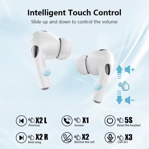 2025 nouveau Air Pro véritable sans fil Bluetooth écouteurs casque HiFi son faible latence réduction du bruit écouteurs pour IPhone Android – Image 2