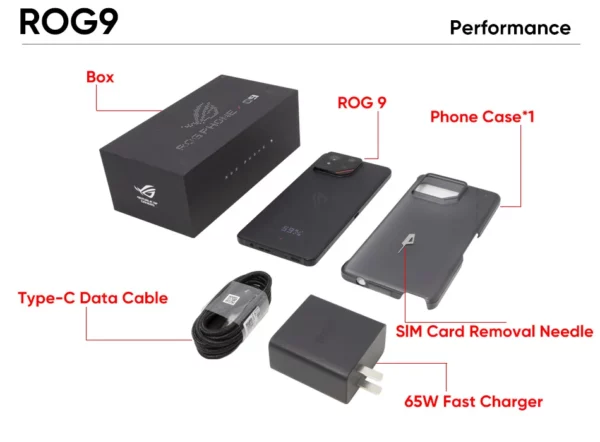 Première mondiale ASUS ROG Phone 9 Pro Smartphone Snapdragon 8 Elite 6.78 ''185Hz AMOLED affichage 5800mAh NFC téléphone portable – Image 16