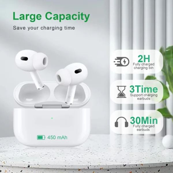 Étui de chargement sans fil pour écouteurs Bluetooth, pour AirPods Pro 1 2 3, boîtier de chargeur, compartiment de chargement de remplacement pour AirPods 3 et 4bin – Image 10