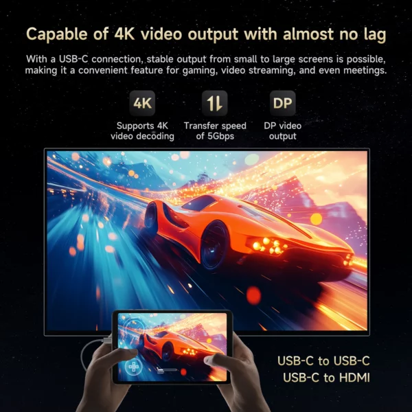 Alldocube iPlay60 Mini Turbo 8.4 pouces Snapdragon 6Gen 1 tablette Android14 8GB + 8GB mémoire virtuelle RAM + 128GB ROM Widevine L1 – Image 4