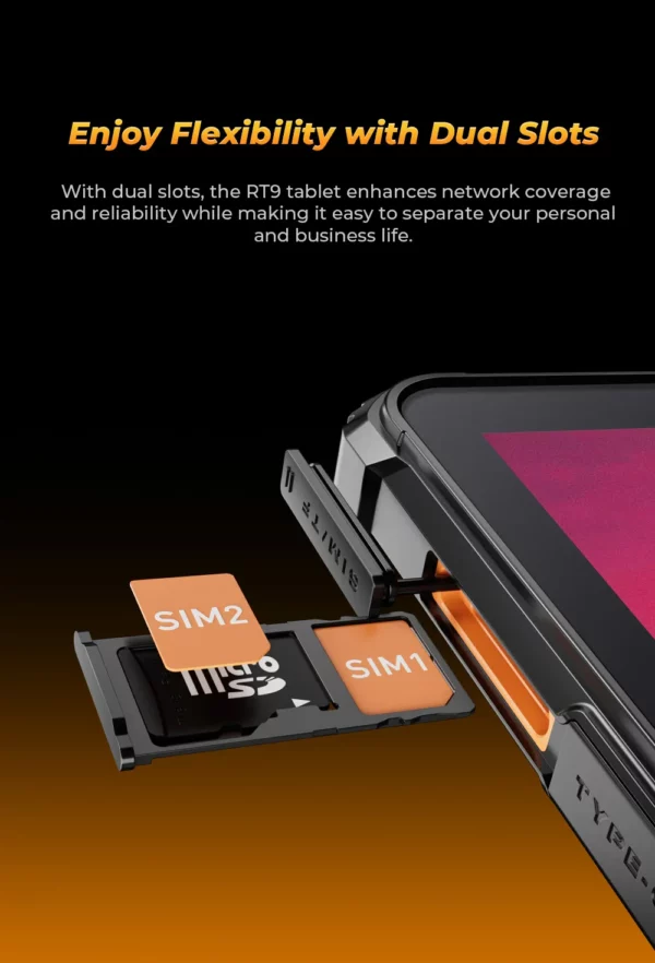 Oukitel RT9 tablette robuste tablette robuste 10.1 "écran HD 24GB RAM 256GB tablette étanche 11000mAh batterie Android 14.0 tablette PC – Image 19