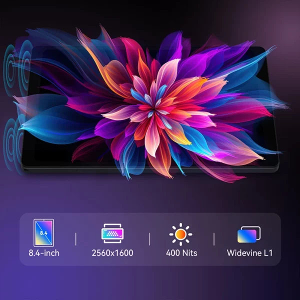 Headwolf FPad7 tablette 8 "FHD affichage Android 15 MTK dimension 7050 CPU 2560x1600 IPS/16GB + 256GB/ 4G LTE 4G LTE Version mondiale – Image 5