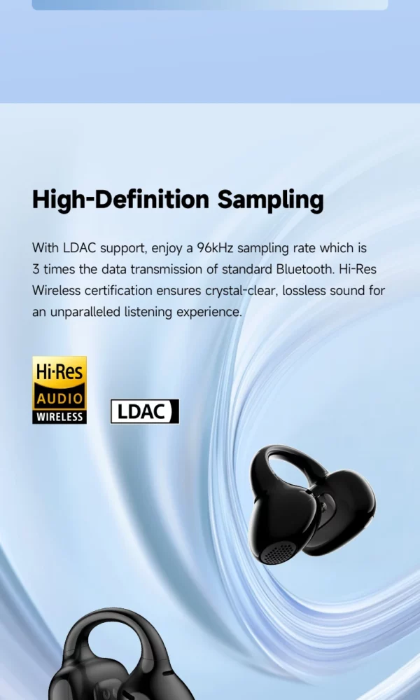 EDIFIER LolliClip écouteurs sans fil à oreille ouverte Bluetooth 5.4 haute résolution LDAC adaptatif ANC écouteur connexion multipoint IP56 – Image 16