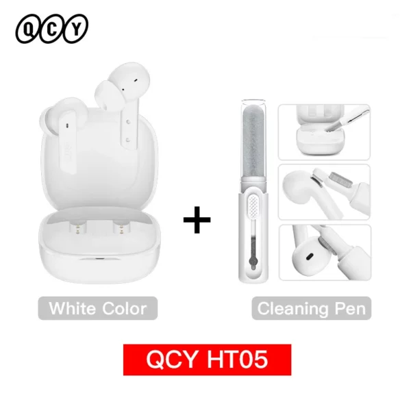 QCY HT05 ANC écouteur sans fil 40dB antibruit Bluetooth 5.2 casque 6 micro ENC HD appel TWS écouteurs Mode transparence – Image 13