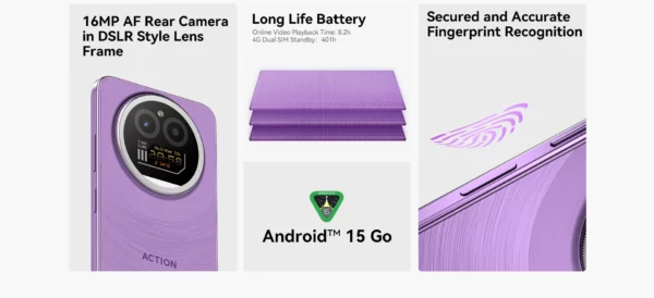 [Première mondiale] IIIF150 Action A5Pro téléphone double écran conception Smartphone Android 15 8GB RAM 256GB ROM 6.8 "HD + affichage 5100mAh – Image 14