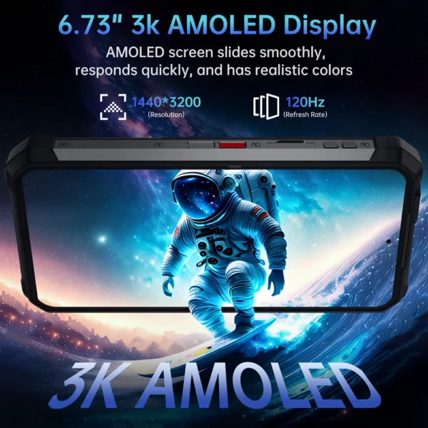 【 Premier du monde】Unihertz par 8849 Tank 4 pro Smartphone 5G avec projecteur 720P Dimensité 8300 36 Go + 1 To Téléphone portable 3k AMOLED Android – Image 4