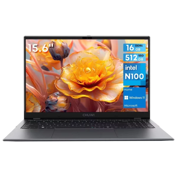 CHUWI-Ordinateur portable GemiPlePlus, 16 Go LPDDR5, SSD 512 Go, Intel Alder Lake N100 15.6, FHD 1920x1080, WiFi 6, Windows 11 – Image 7