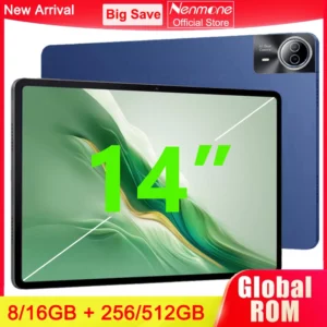 2025 nouveau 14 pouces grand écran Android 14 tablette PC 16gb + 512GB appel téléphonique 5G WIFI enfants Pad tablette pour classe éducative en ligne