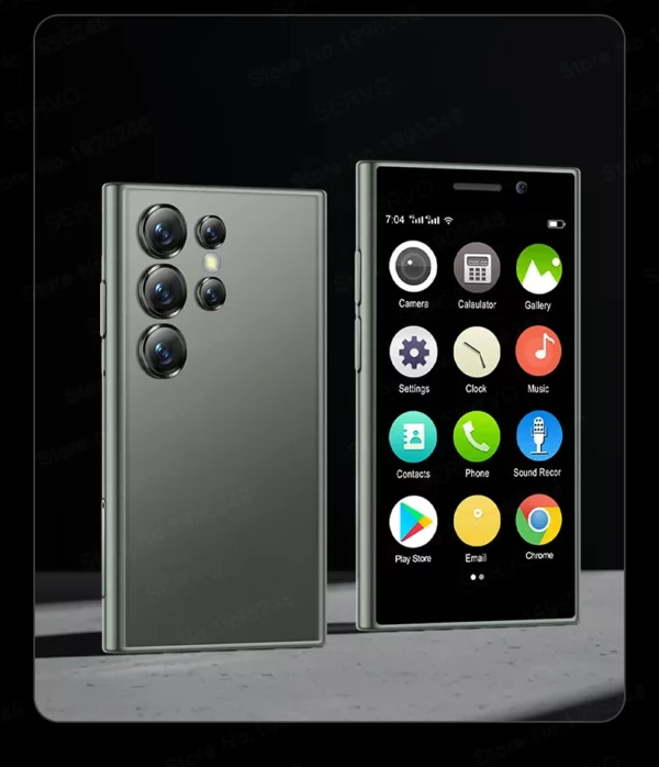 SERVO-Mini Smartphone de Poche S24, 2 Go, 16 Go, 4G, Netcom, Système Natif Android, MT6737, WIFI Hotspot, Petite Paume, Smart Morning, Nouvelle Mise à Jour – Image 35