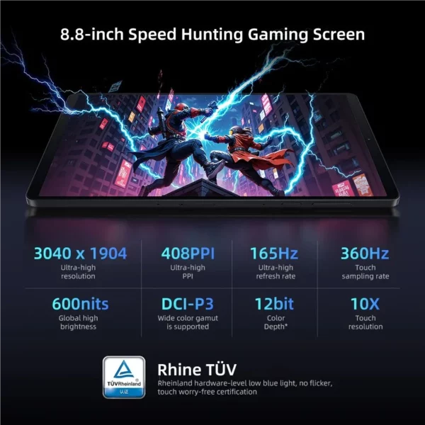 Lenovo Legion Y700 2025 Pad Gen 4 TB322FC onglet de jeu 256GB 512GB ROM Snapdragon 8 Elite 8.8 "165Hz affichage 7600mAh 68W tablette – Image 5