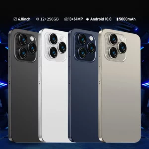 Smartphone Android Note 15 Pro 5G, 6000mAH,12GB RAM 256G 512G 1 to ROM, 6.8 pouces, 1920x1080HD, 24 + 48MP, MTK10 Core Global Vision