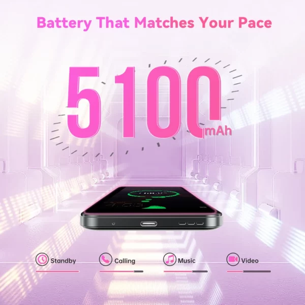 Cubot A30 Smartphone , Android 14, 4G, 16 Go, 6 Go + 10 Go de RAM, 128 Go de RAM, Dean 90Hz, écran 6.745 ", 5100mAh, caméra arrière 48MP, Face ID – Image 6